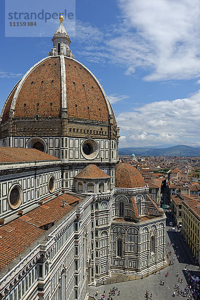 Italien  Toskana  Florenz  Blick auf die Basilika Santa Maria del Fiore