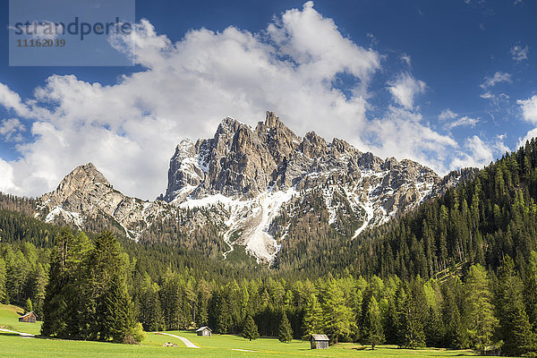 Italien  Südtirol  Hochpustertal  Naturpark Fanes-Sennes-Prags  Pragser Dolomiten  Sarlkofel