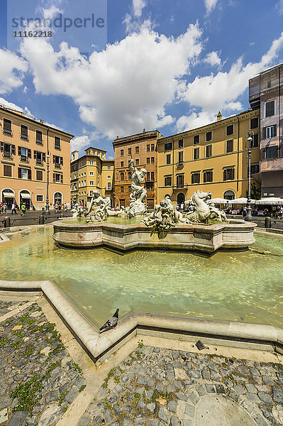 Italien  Rom  Neptunbrunnen auf der Piazza Navona