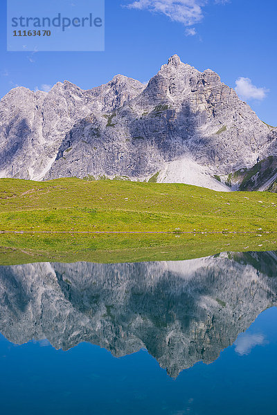 Deutschland  Bayern  Allgäu  Allgäuer Alpen  Oy-Tal  Eissee  Großer Wilder im Hintergrund