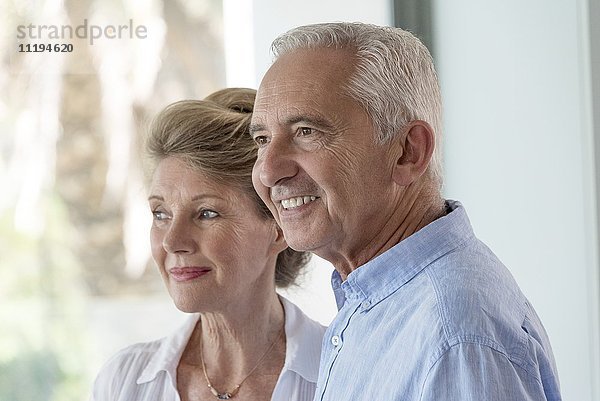 Nahaufnahme eines glücklichen Seniorenpaares