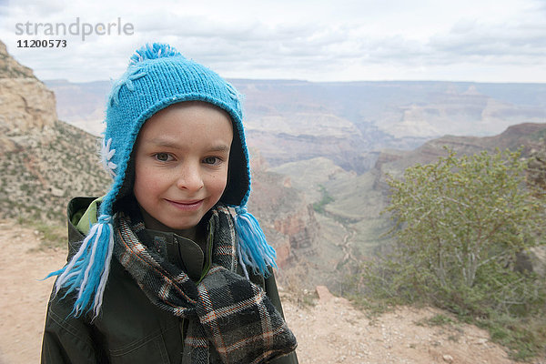 Junge am Grand Canyon  Arizona  USA