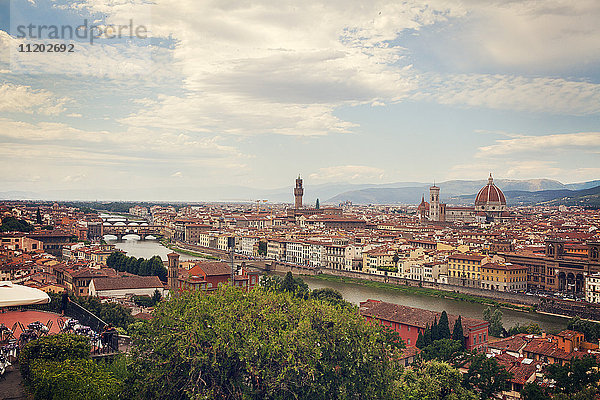 Stadtbild von Florenz  Italien