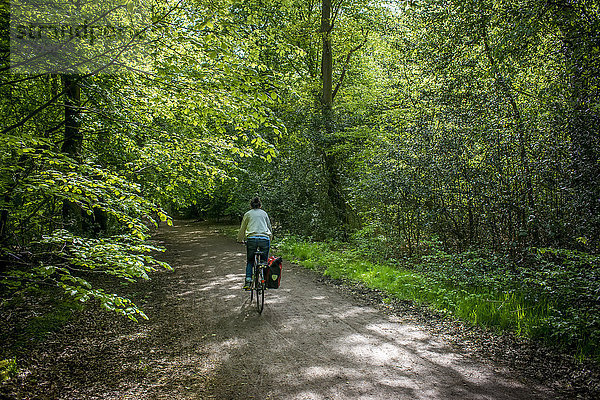 Radfahren im Epping Forest; London  England'.