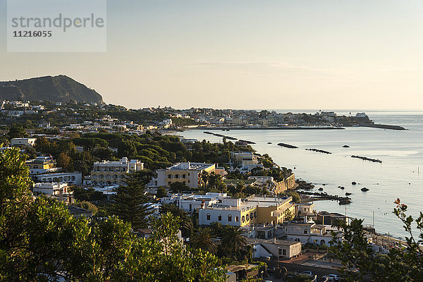 Eine Stadt auf der Insel Ischia im Mittelmeer; Forio  Ischia  Kampanien  Italien'.
