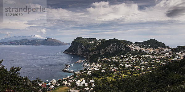 Capri  eine Stadt auf der Insel Capri im Mittelmeer; Capri  Kampanien  Italien'.