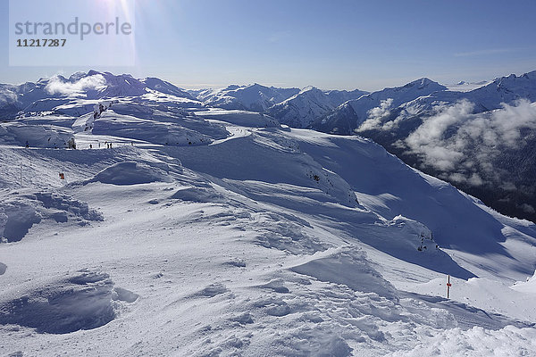 Blick vom Peak-Sessellift; Whistler  British  Columbia  Kanada