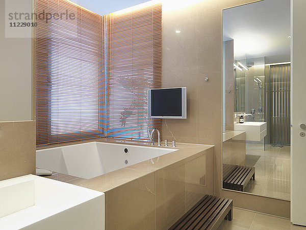 Große Badewanne im modernen Badezimmer