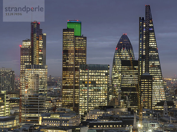 Bankenviertel  London  England  Großbritannien  Europa