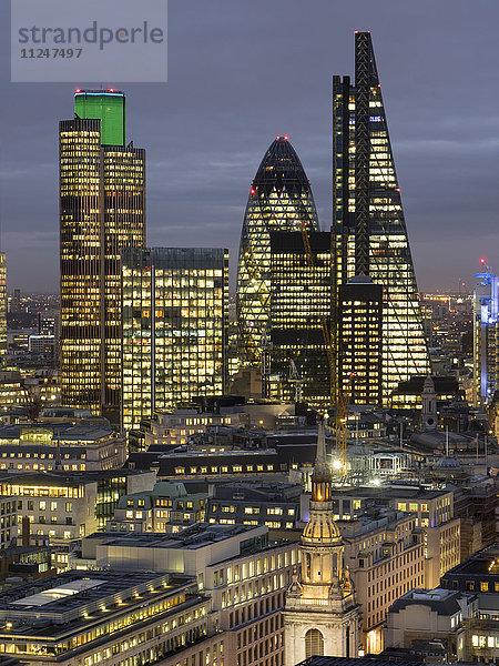 Bankenviertel  London  England  Großbritannien  Europa