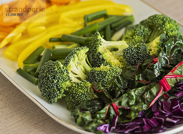 Gemüse auf dem Teller