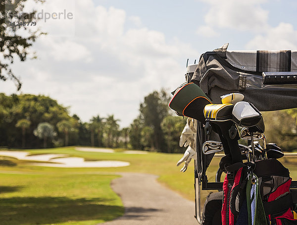 Golfschläger in der Golftasche