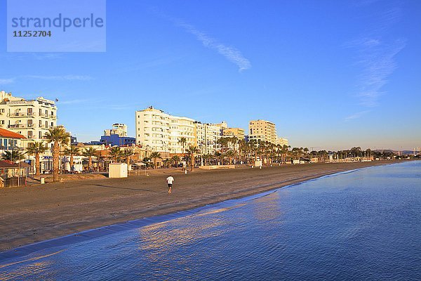 Strand von Larnaka  Larnaka  Zypern  Östliches Mittelmeer  Europa