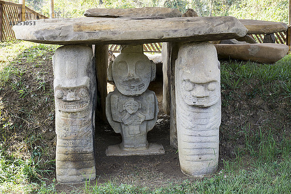 Archäologischer Park San Agustin  UNESCO-Weltkulturerbe  Kolumbien  Südamerika
