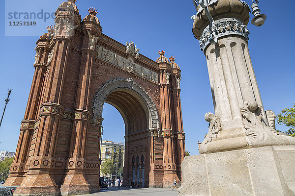 Arco de Triunfo de Barcelona  Barcelona  Katalonien  Spanien  Europa