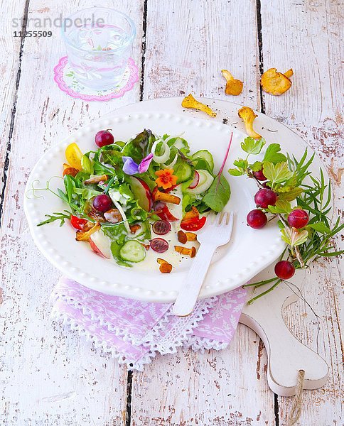 Pfifferlings-Stachelbeer-Salat