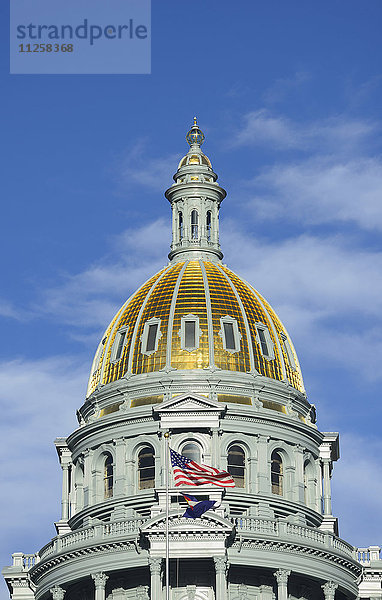 USA  Colorado  Denver  Capitol State Gebäude gegen blauen Himmel