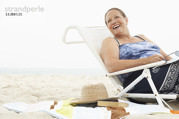 Frau am Strand