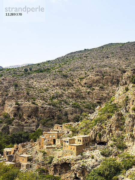 Oman  Jabal Akhdar  Verlassenes Dorf Wadi Bani Habin