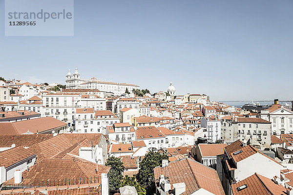 Portugal  Lissabon  Blick auf den Bezirk Alfama