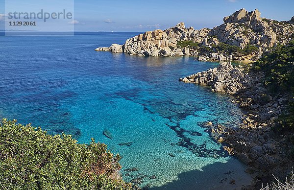 Italien  Sardinien  Felsenküste bei Capo Testa