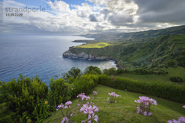 Portugal  Azoren  Sao Miguel  Kap Ponta Formosa am Morgen