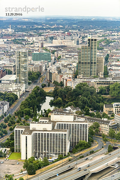 Deutschland  Düsseldorf  Luftbild der Stadt