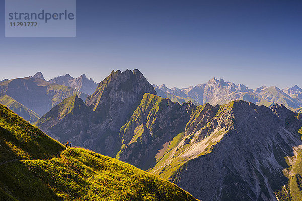 Deutschland  Bayern  Allgäuer Alpen  Höhenweg vom Nebelhorn ins Oy-Tal