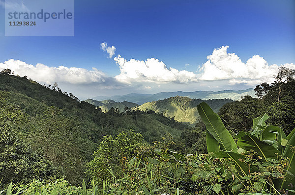 Thailand  Kamphaeng Phet  Mae Wong Nationalpark  Blick vom Gipfel des Chong Yen