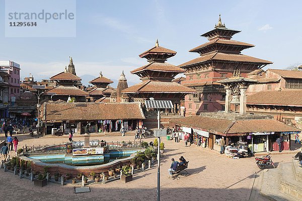 Durbar Square  durch Erdbeben 2015 zerstört  Patan  Nepal  Asien
