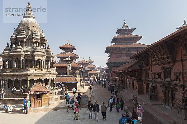 Durbar Square  buddhistische Tempel  zerstört durch Erdbeben im April 2015  Patna  Nepal  Asien