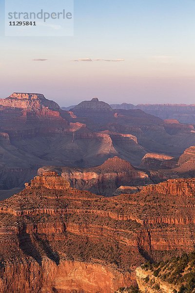Sonnenuntergang am South Rim  Grand Canyon National Park  Arizona  USA  Nordamerika
