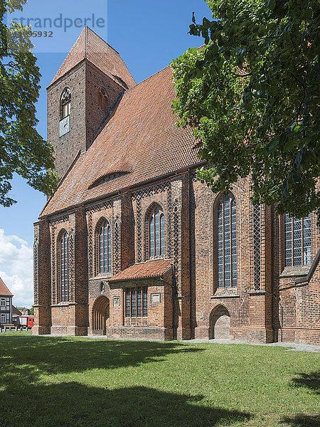 Gotische Pfarrkirche St. Johannis  Hansestadt Werben  Sachsen-Anhalt  Deutschland  Europa