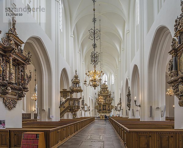 Sankt Petri Kirche  Stadtpfarrkirche in der Altstadt  Innenaufnahme  Malmö  Skåne län  Schweden  Europa