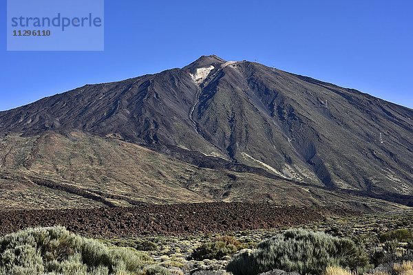 Vulkan Pico del Teide  Nationalpark Teide  Teneriffa  Kanarische Inseln  Spanien  Europa