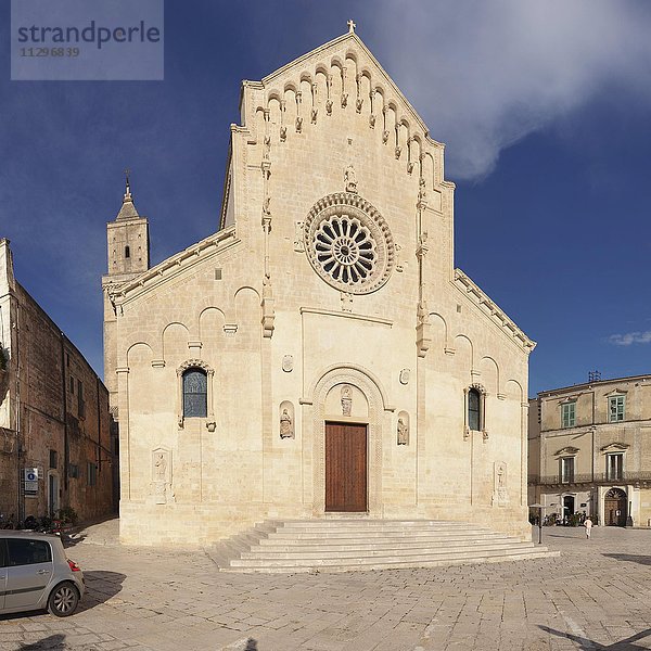 Kathedrale an der Piazza Duomo  Matera  Basilikata  Apulien  Italien  Europa