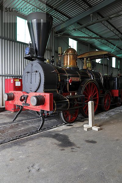 Lokomotive im Eisenbahnmuseum  Delson  Provinz Québec  Kanada  Nordamerika