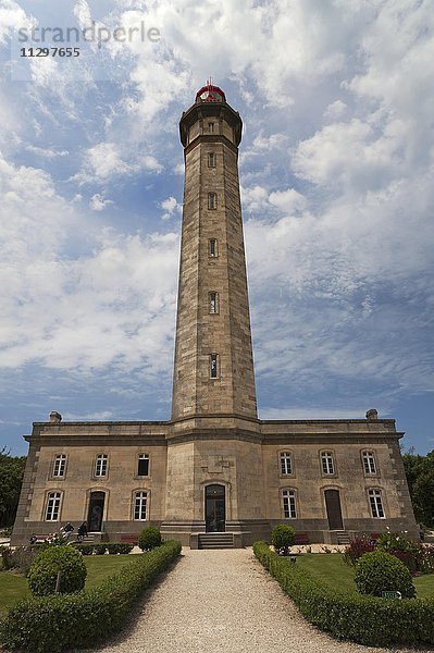 Phare des Baleines  Leuchtturm der Wale  gebaut 1849 und 1854  Saint-Cle?ment-des-Baleines  Ile de Ré  Vandée  Frankreich  Europa