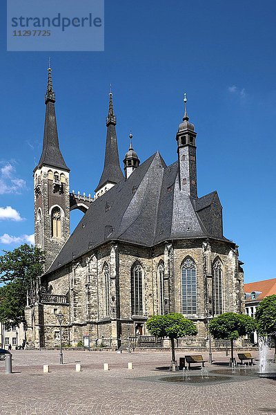Kirche St. Jakob  Marktplatz  Bachstadt Köthen  Sachsen-Anhalt  Deutschland  Europa