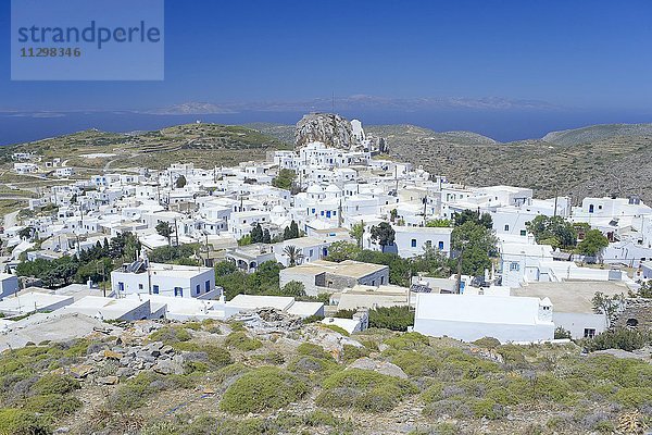 Dorf Hora  Nordwestküste  Insel Amorgos  Kykladen  griechische Inseln  Griechenland  Europa