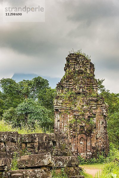 M? S?n  My Son  Tempel  moosbewachsene verfallene Ruinen  Tempelstadt  UNESCO-Weltkulturerbe  Zentralvietnam  Qu?ng Nam  Vietnam  Asien