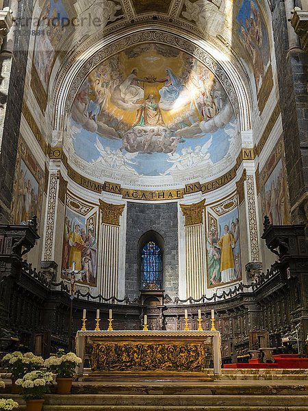 Innenraum des Dom St. Agata  Piazza del Doumo  Catania  Provinz Catania  Sizilien  Italien  Europa