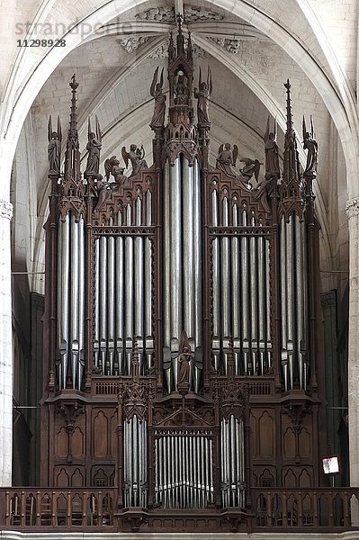 Orgel 1852-55 gefertigt  Kathedrale Notre Dame de l'Assomption  Luçon  Vendée  Frankreich  Europa
