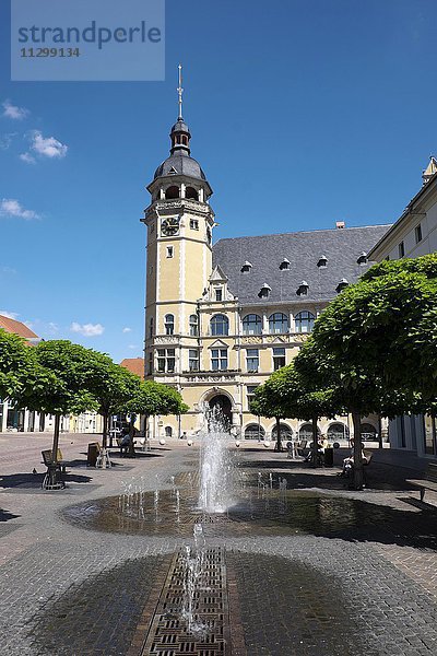 Rathaus  Marktplatz  Bachstadt Köthen  Sachsen-Anhalt  Deutschland  Europa