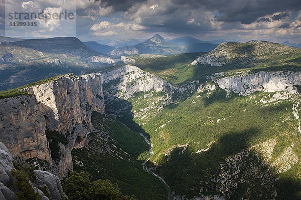 Verdonschlucht  Gorges du Verdon  auch Grand Canyon du Verdon  Regionaler Naturpark Verdon  Provence  Provence-Alpes-Cote-d'Azur  Frankreich  Europa