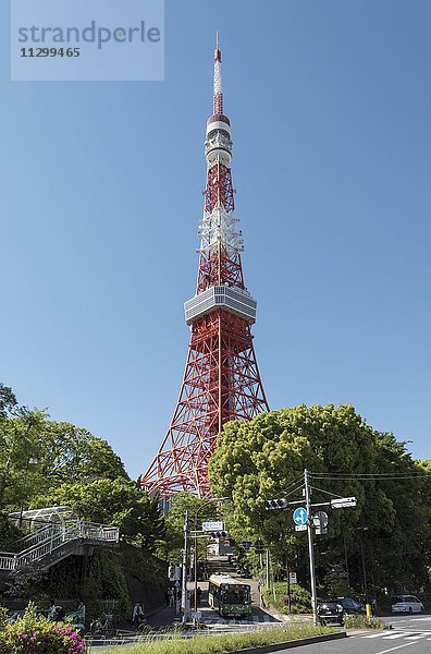 Fernsehturm  Tokyo Tower  Tokio  Japan  Asien