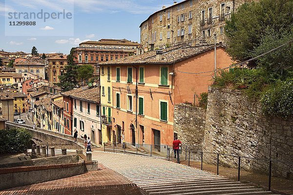 Altstadt  Perugia  Umbrien  Italien  Europa