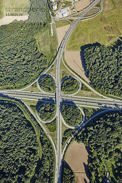 Autobahndreieck A5 und B31  Baden-Württemberg  Deutschland  Europa