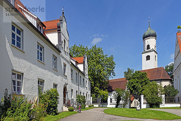 Schloss  Aussicht  Isny  ehemaliges Kloster  Nikolauskirche