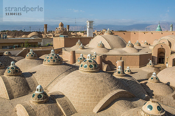 Iran  Kashan Stadt  Hammam Sultan Mir Ahmad  (Badehaus)  das Dach